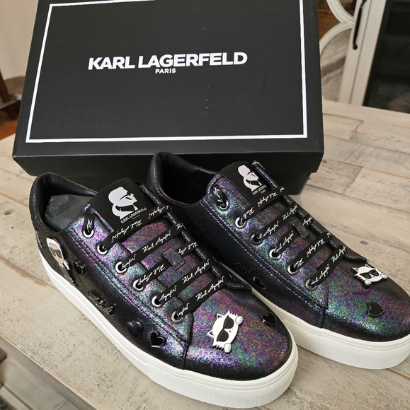 Karl Lagerfeld Sneakers Size 9 - Picture 3 of 4